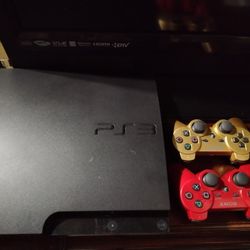 PS3 With 2 Controller And Lots Of Games 