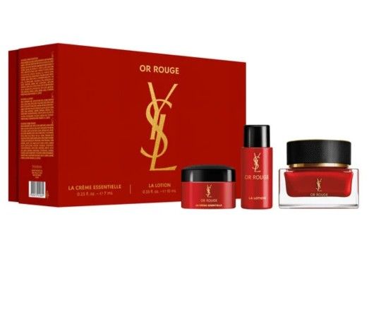 Yvest Saint Laurent 3-Pc Or Rouge Luxury Skincare Set