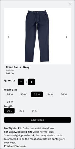 COVE Chino Pants Brand New