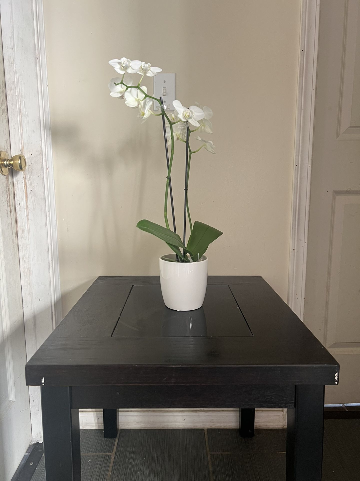 Modern Dark Wood Accent / Side Table