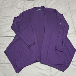 Lauren Ralph Lauren sz S purple cardigan  Green label 