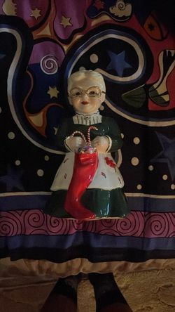 Ms. Clause Salt And Pepper Shaker.