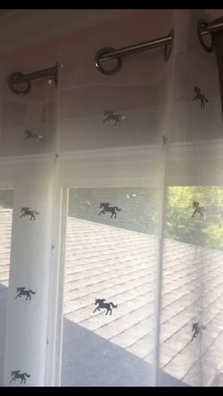 Unicorn Window Sheer Decor Panels