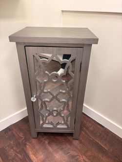 Gray crystal cabinet