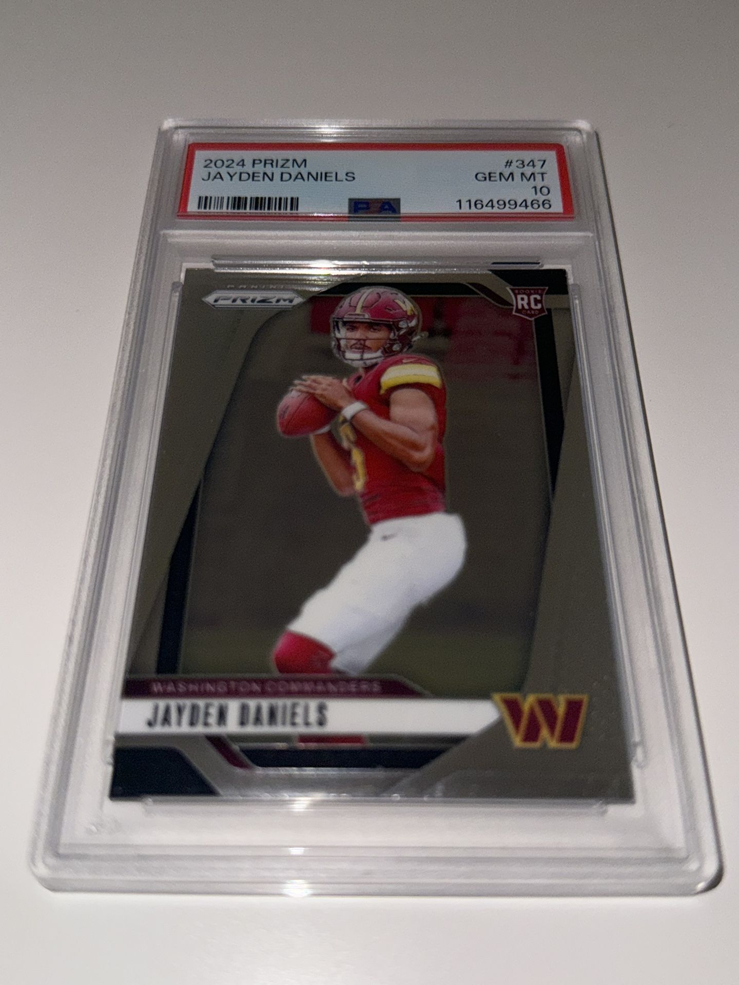 Jayden Daniels #347 Prizm RC (PSA 10)