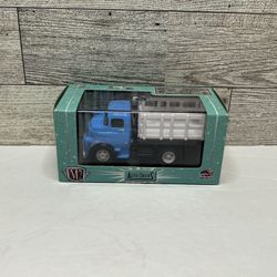 M2 Machines Auto Trucks Light Blue/ White ‘1957 Fargo COE Truck • Die Cast Metal • Made in China Scale 1:64