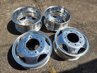17" Chevy Silverado 350 dually alcoa's set off 4