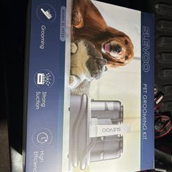 Slevoo Pet Grooming Kit, HEPA Filter Dog Grooming Vacuum 