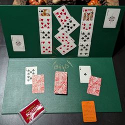 Kling Magnetic Steel Playing Cards Board Deluxe Model 55 USA Regal & Wade Vintage 60's