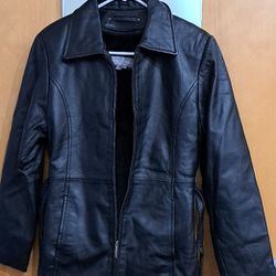 Beautiful Like New Condition Leather Coat 