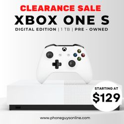 🎮 Xbox One S All-Digital Edition 1TB (Full Set, Pre-Owned) – Only $149.99 + 90-Day Warranty 🔥