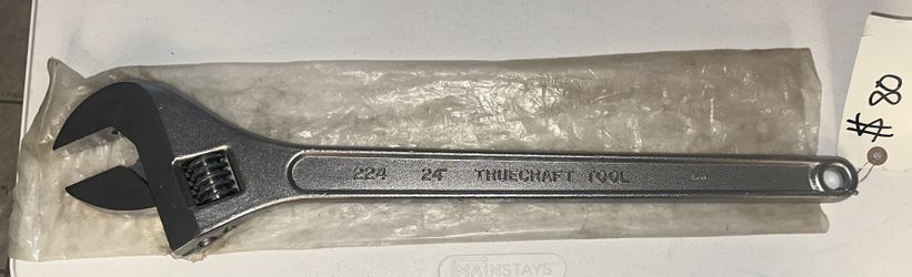 Vintage NOS 24" Truecraft Wrench. Still in original wrapper.