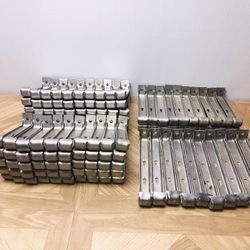 120 Each 5” aluminum gutter clip hangers 10 Each 6” total 130 hangers… new 