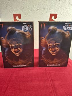 NECA Ultimate Pennywise IT Welcome to Derry 1:4 Action Figure w/ Balloon