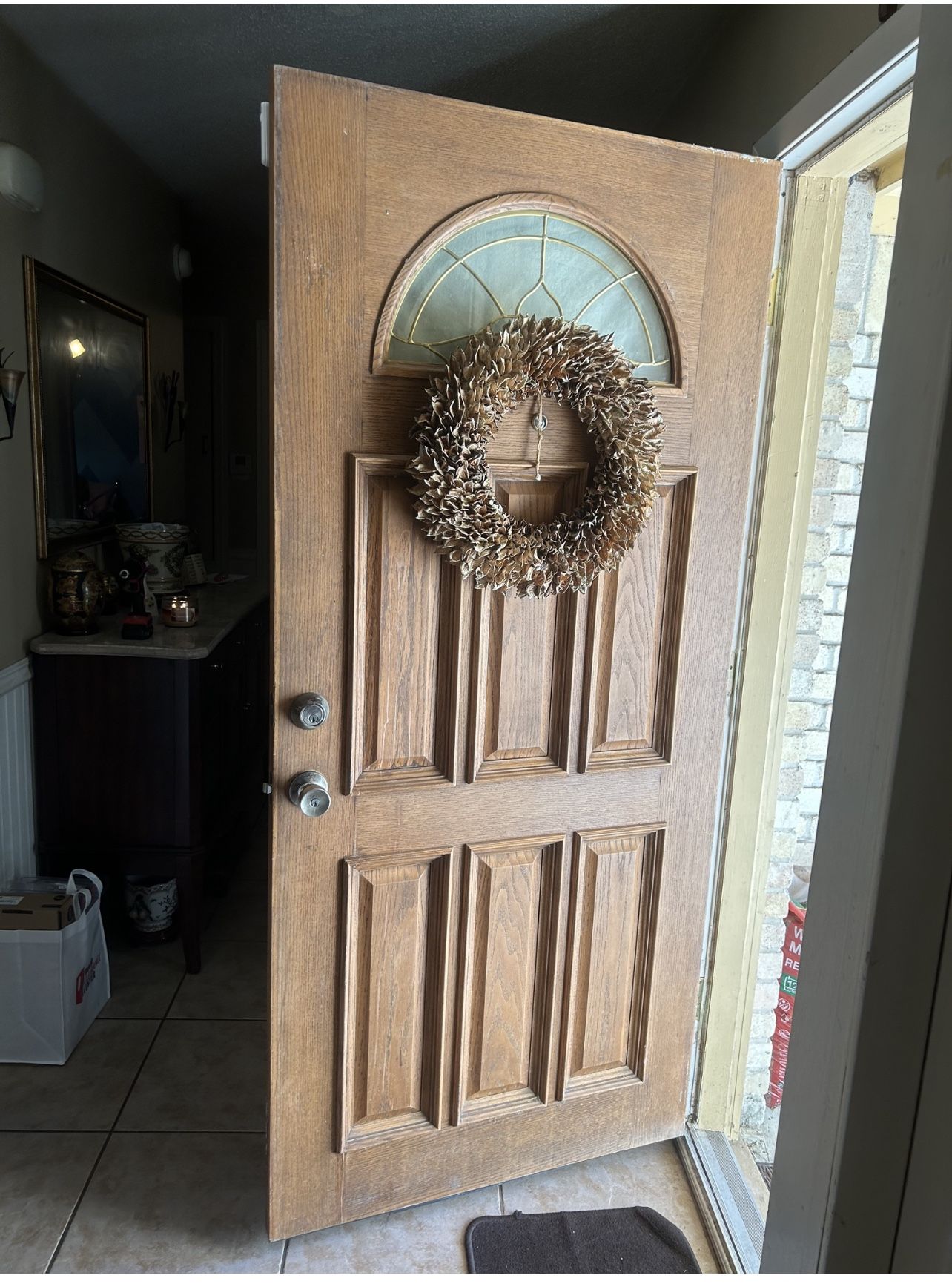 Very Heavy Wooden Door