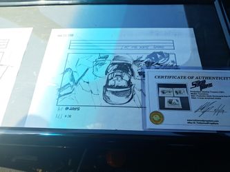 Starship Troopers 1997 3 Loose Storyboard Sheets