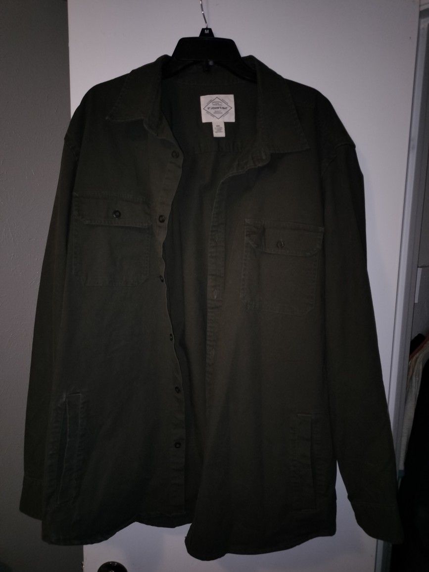 Men Military Style Utility Jacket New 2xl