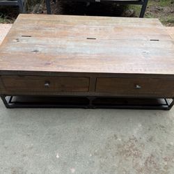 Wooden Coffee Table (with Storage)