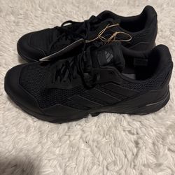 adidas Men's Black Mesh Low Top Lace Up Athletic Running Sneakers