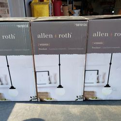 3 Brand New Allen And Roth Webner Lights