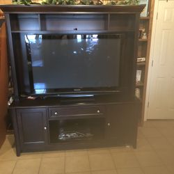Console With TV