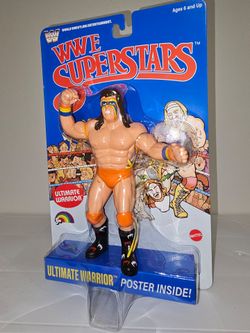 Ultimate Warrior WWF WWE Classic SUPERSTARS Wrestling LJN Mattel TOYS action figure
