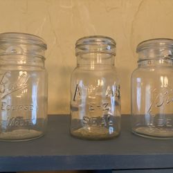 Antique Set Mason Jars 