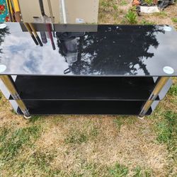 Black Glass Entertainment Center