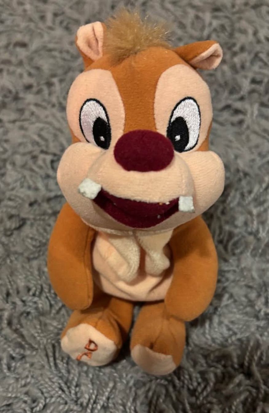 DISNEY STORE DALE (CHIP AND DALE) MINI BEAN BAG PLUSH
