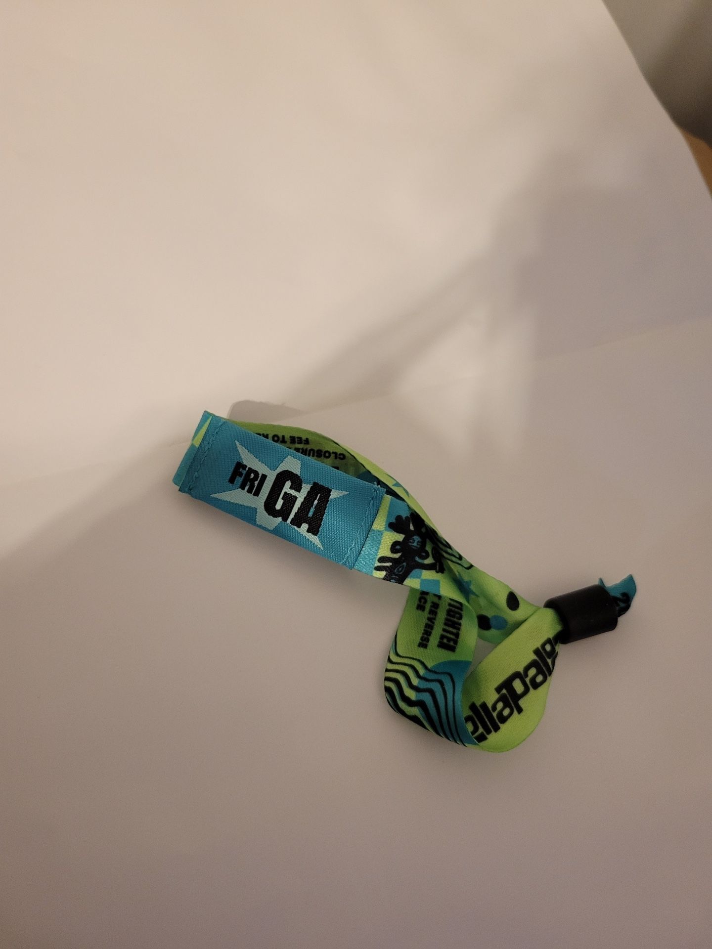 Friday GA Lollapalooza Wristband
