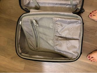 Leopard carry-on suitcase