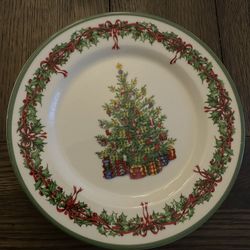 Christopher Radko Christmas China Salad Plates