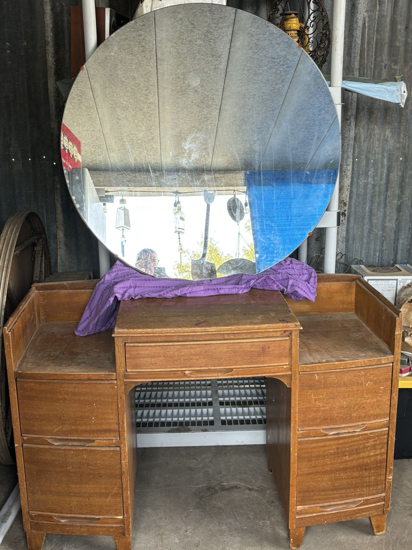 Antique Dresser With Mirror
