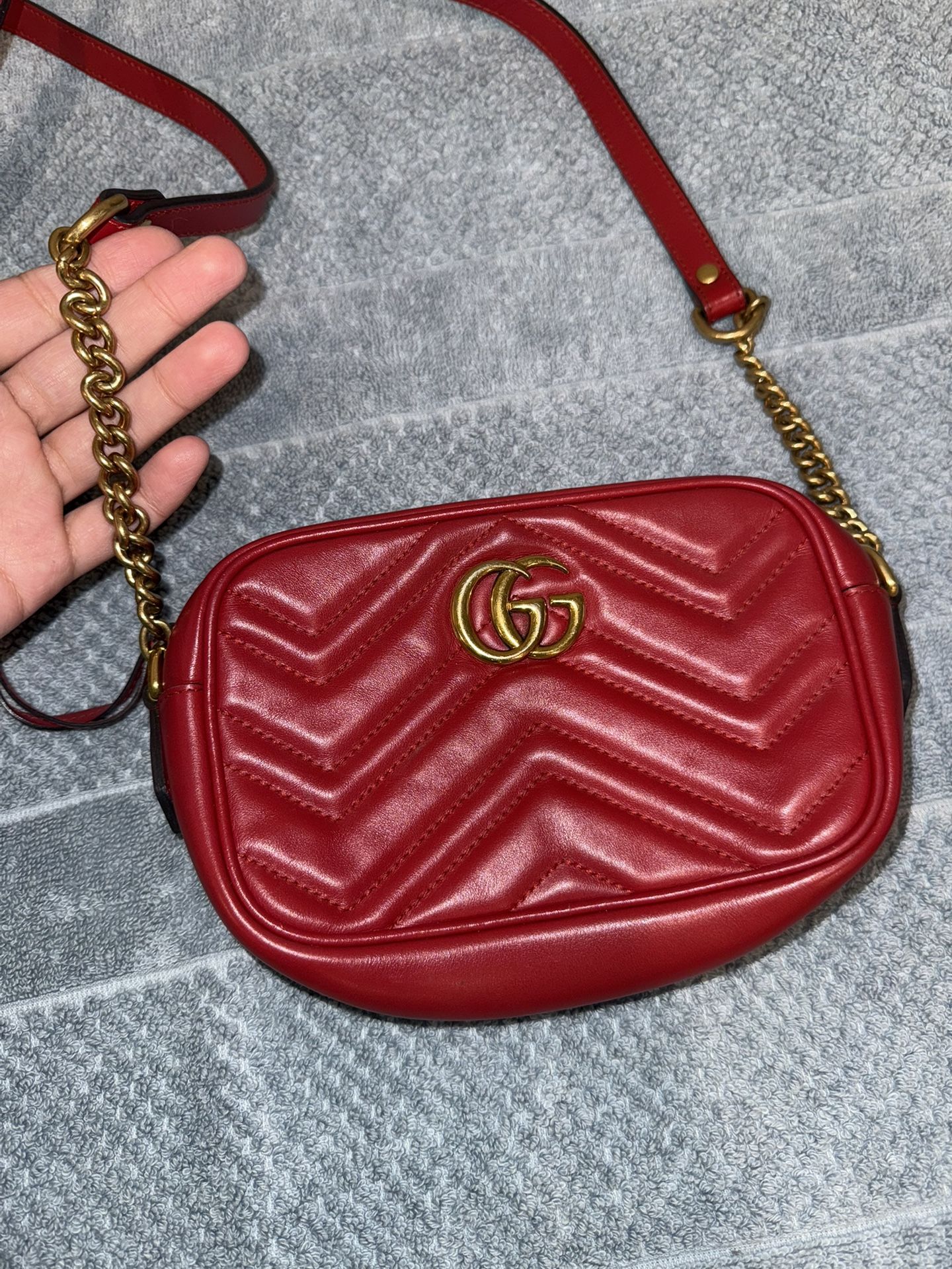 Authentic! GG MARMONT SMALL SHOULDER BAG