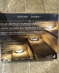 Sterno Home Solar Multi-Surface Light, 4-pack