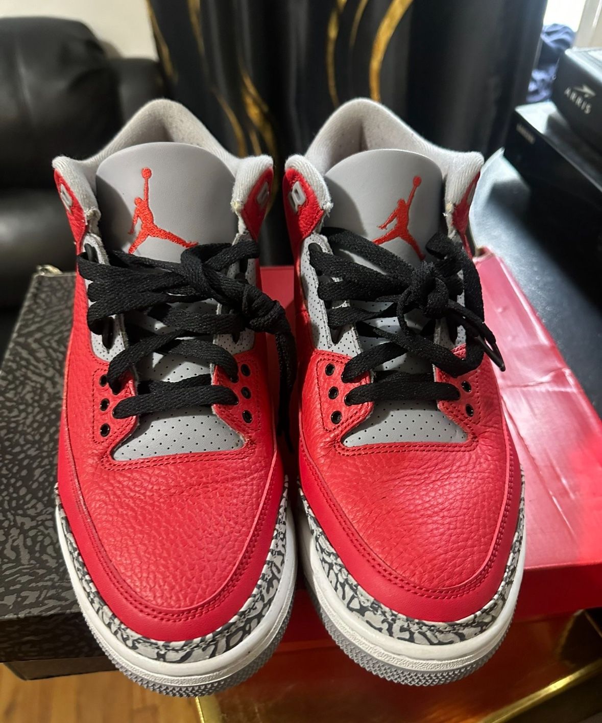 Jordan Red Cement 3s Size 10.5