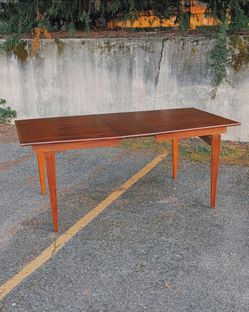 Restored Mid-Century Modern Walnut Dining Table - Stanley Furniture