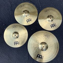 Meinl HCS Series Drum Cymbal Set 18” Ride/Crash 14” Crash 14” Hi Hats Retails for $299