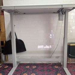 Standing Desk- Motorized- Glass Top- Like new!