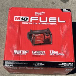 Milwaukee Fuel Compressor M18 $240 Tool Only New Nuevo 