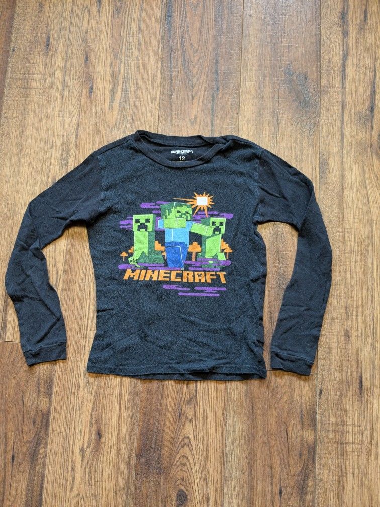 Minecraft Kids Shirt Size 12