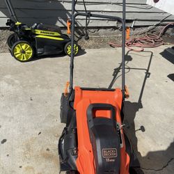 BLACK+DECKER 20 in. 13 AMP Corded Electric Walk Behind Push Lawn Mower(MISSING BAG)