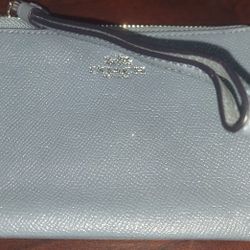 Coach® Small Wristlet, Zipper Is Off Track But It's Still Nice