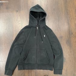 Polo Ralph Lauren double knit zip up hoodie