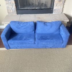 KIDS BLUE SOFA  WITH ARMS