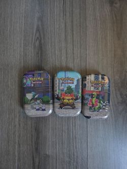 Pokemon Luminose City Mini Tins x 3