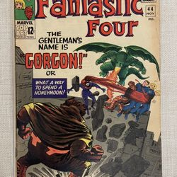 FANTASTIC FOUR  #44 Marvel 1965 1st Appearance GORGON Jack Kirby, Stan Lee, Joe Sinnott 