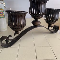 Decorative Metal Candle Holder. 