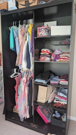 Black Sliding Door Wardrobe