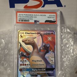 Pokemon Charizard GX Hidden Fates PSA10